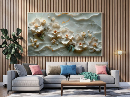 Tablou Canvas flori de orhidee delicate realistice | The Print Studio