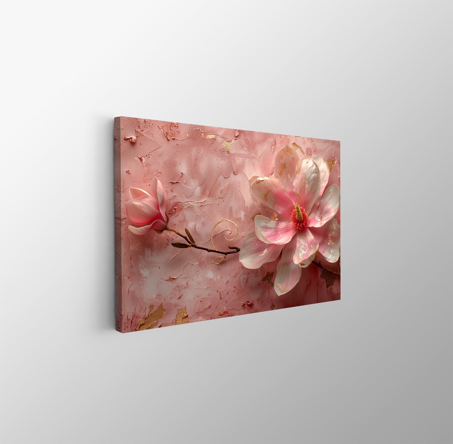 Tablou Canvas floare magnolie roz in nuante pastelate delicate | The Print Studio