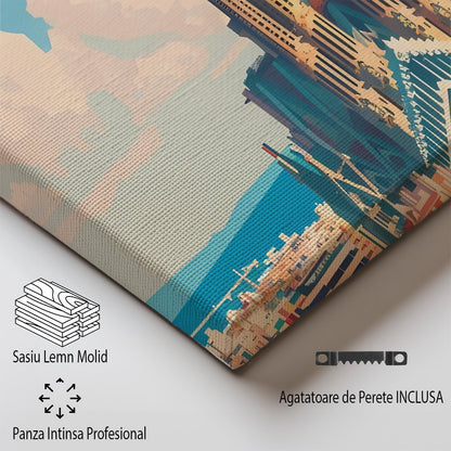 Tablou Canvas Sagrada Familia cer senin in stil artistic | The Print Studio