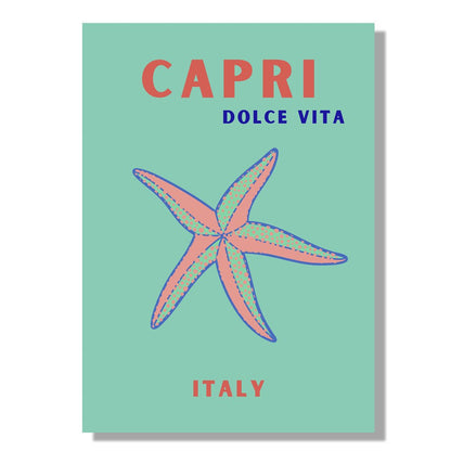 Tablou Canvas stea de mare pe tarm italian in stil simplu | The Print Studio
