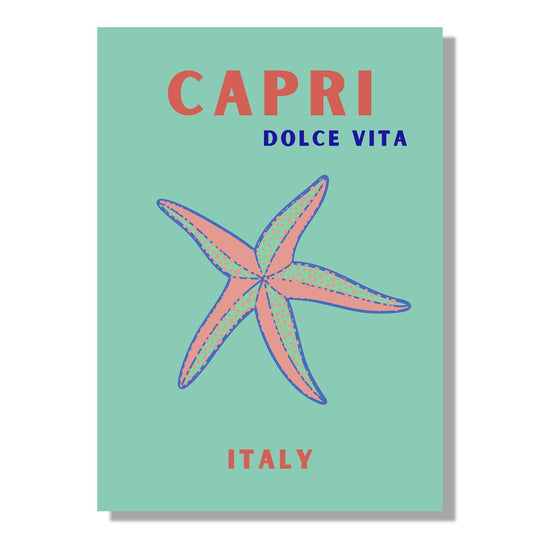 Tablou Canvas stea de mare pe tarm italian in stil simplu | The Print Studio
