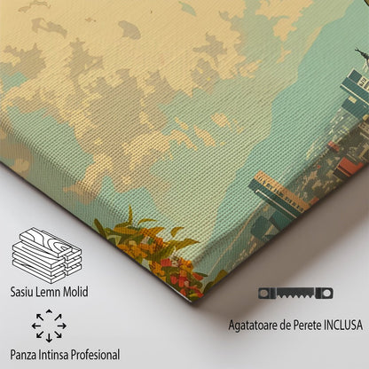 Tablou Canvas catedrala Mexicana sub cer senin vintage | The Print Studio