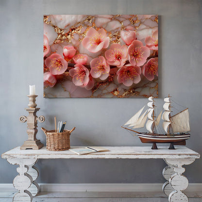 Tablou Canvas flori de cires roz delicate si elegante | The Print Studio