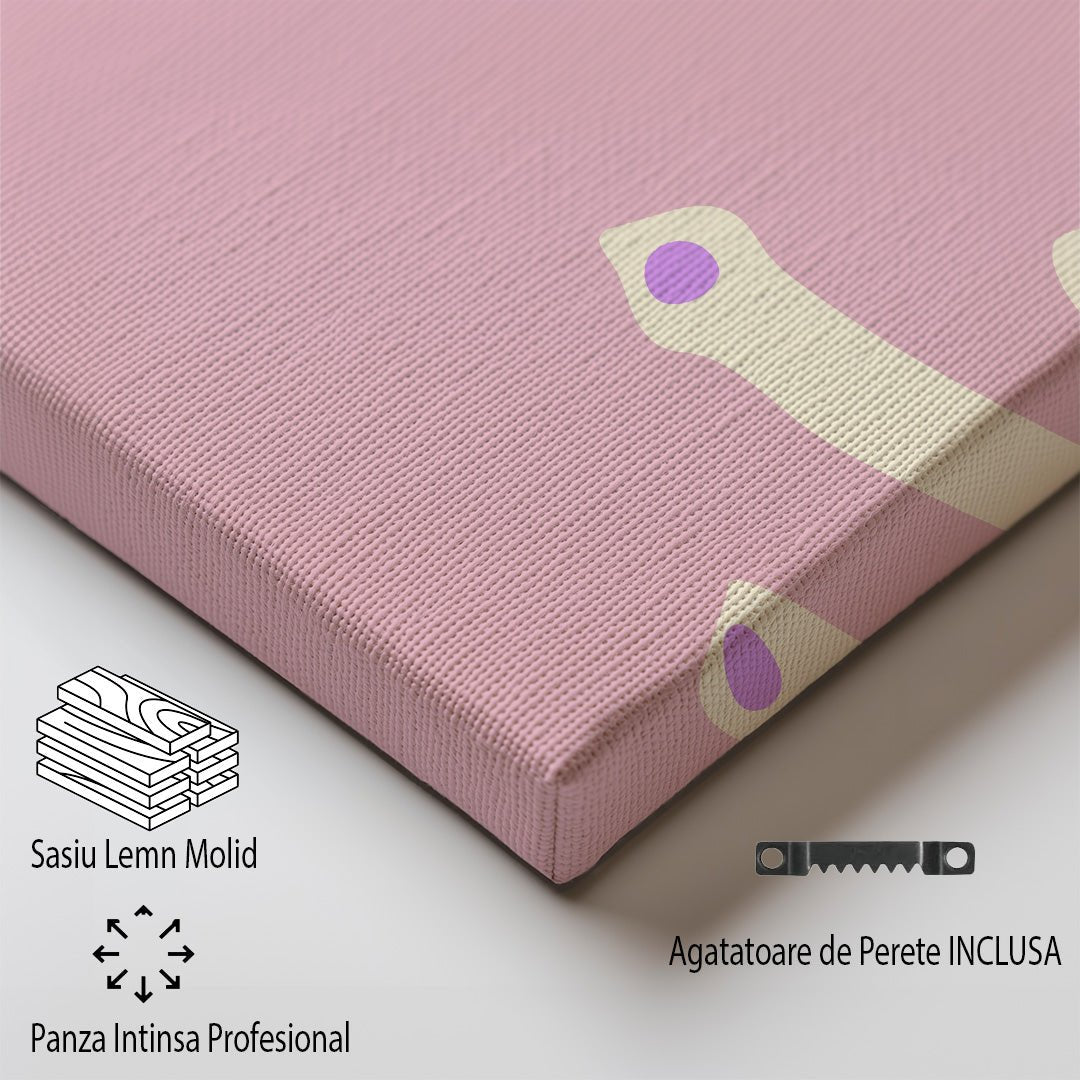 Tablou Canvas coral delicat roz Miami Beach stil minimalist | The Print Studio