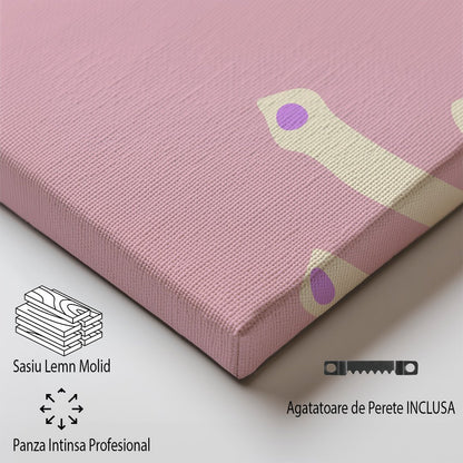 Tablou Canvas coral delicat roz Miami Beach stil minimalist | The Print Studio