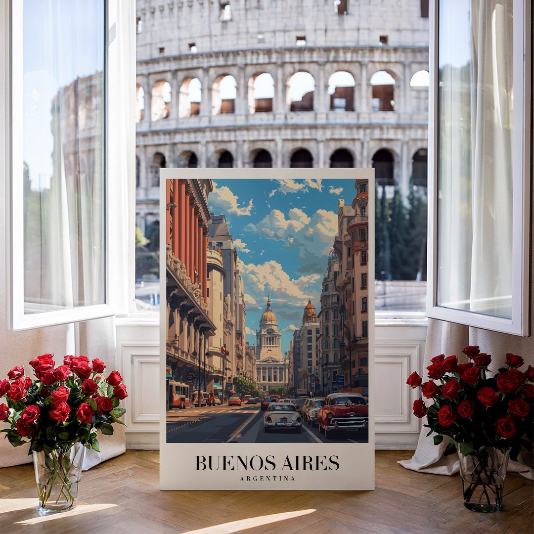 Tablou Canvas Print skyline Buenos Aires cer senin stil realist