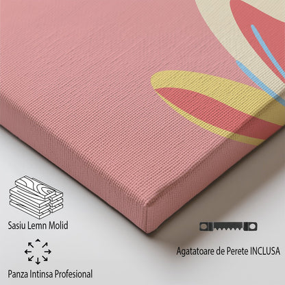 Tablou Canvas fluture vibrant in stil minimalist Bali | The Print Studio