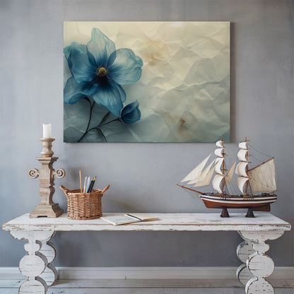 Tablou Canvas floare albastra textura delicata fundal abstract | The Print Studio