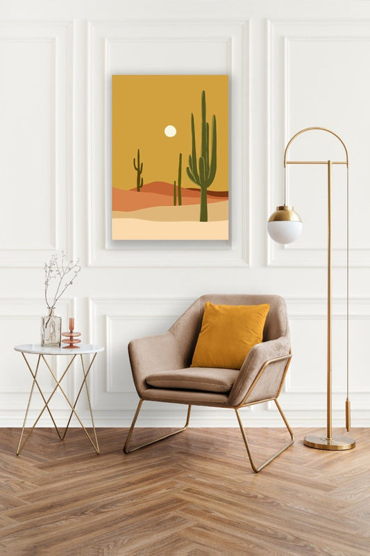 Tablou Canvas Minimalist Desert Silhouette