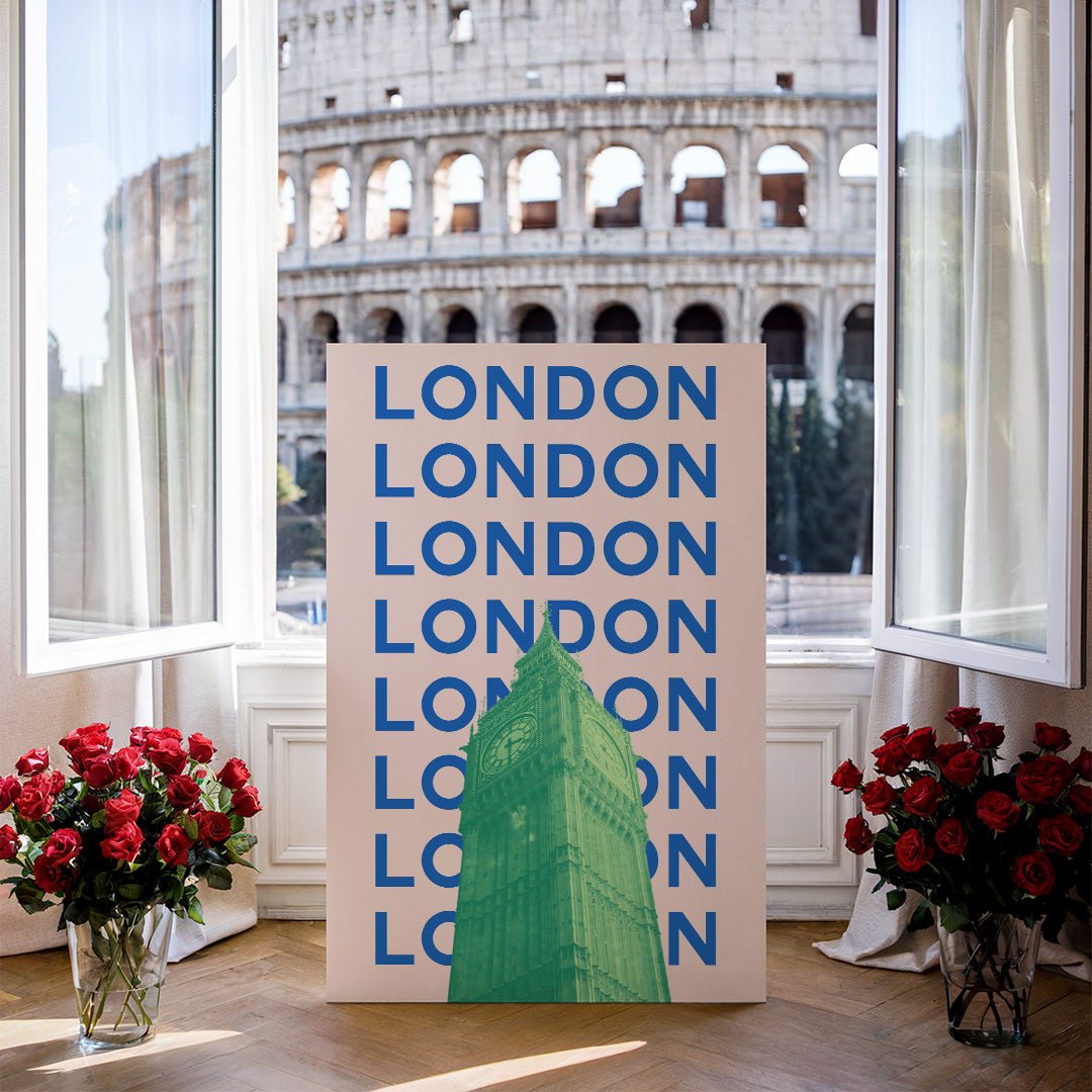 Tablou Canvas Big Ben Londra in culori vibrante pop-art | The Print Studio