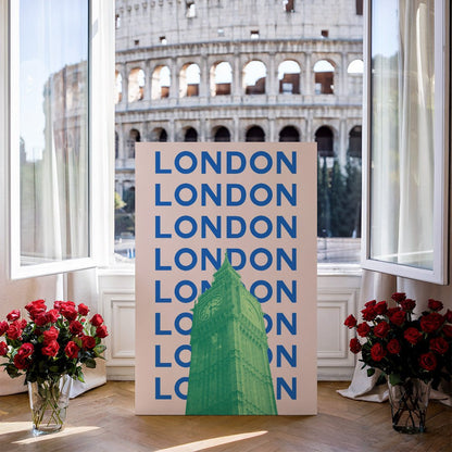 Tablou Canvas Big Ben Londra in culori vibrante pop-art | The Print Studio