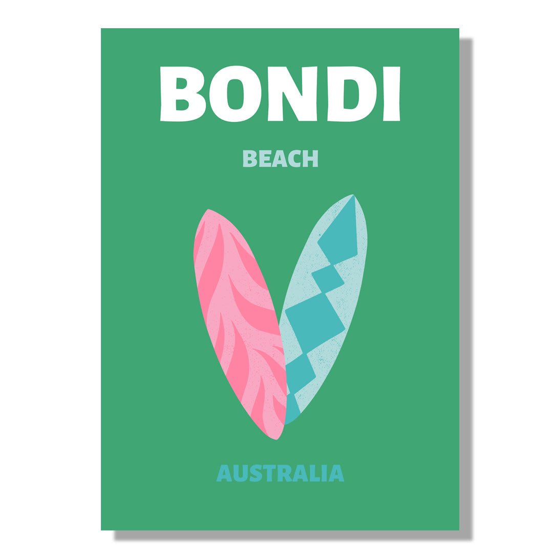 Tablou Canvas plaja Bondi culori vibrante si stil modern | The Print Studio