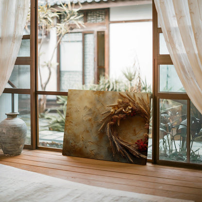 Tablou Canvas coronita toamnei in tonuri rustice si delicate | The Print Studio