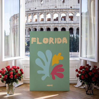 Tablou Canvas Florida culori vibrante si forme moderne abstracte | The Print Studio