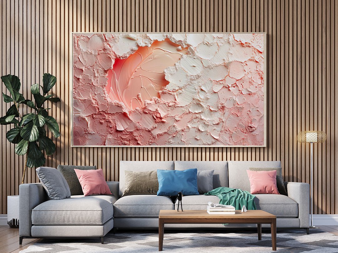 Tablou Canvas texturi vibrante abstracte pline de culoare | The Print Studio