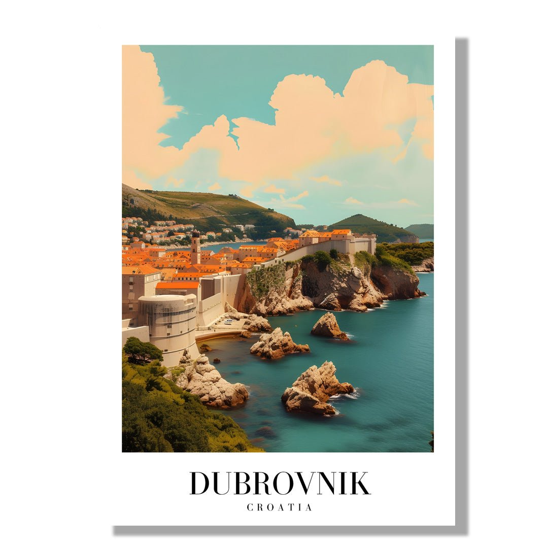 Tablou Canvas Print Dubrovnik mare imagine istorica stil vibrant