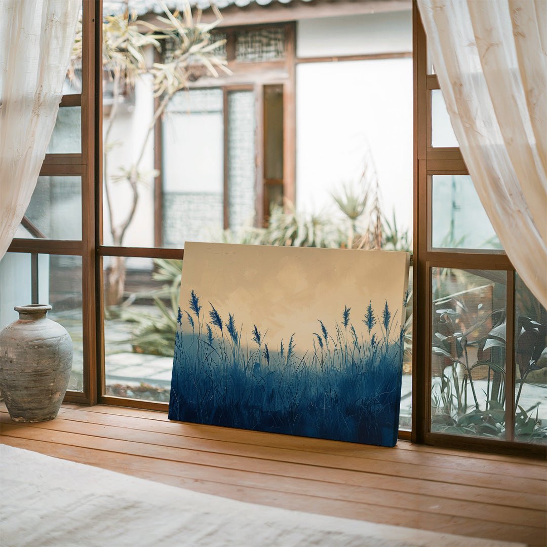 Tablou Canvas iarba in bataia luminii diminetii stil abstract | The Print Studio