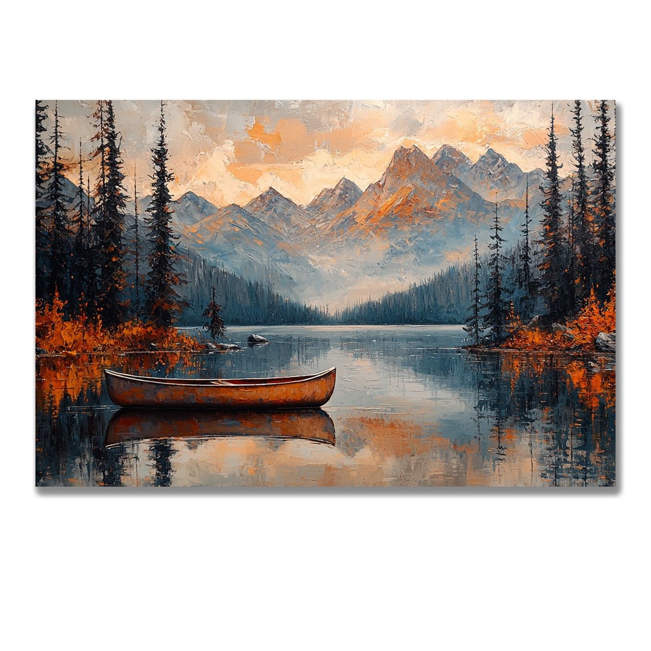 Tablou Canvas Natura Reflecții Montane Serene Unicat