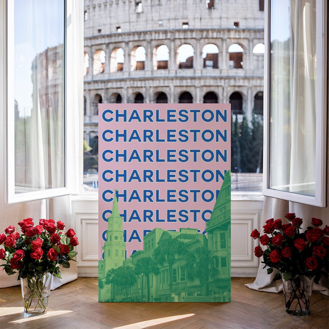 Tablou Canvas Charleston in culori vibrante pop art | The Print Studio