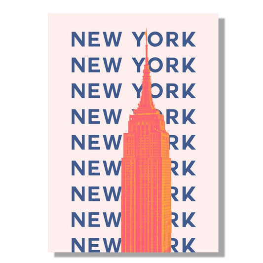 Tablou Canvas Print Empire State New York vibrant stil pop-art