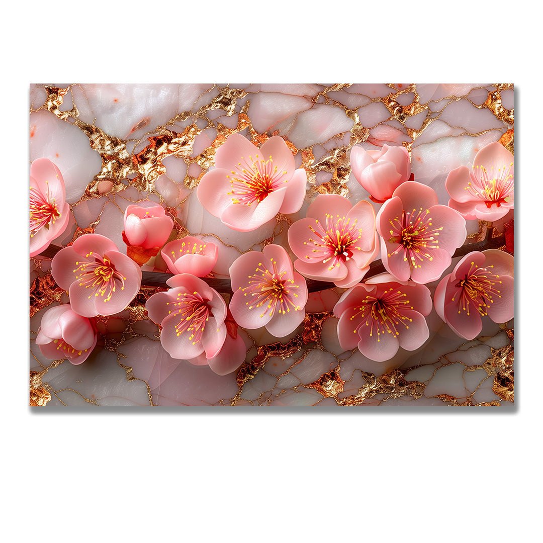 Tablou Canvas flori de cires roz delicate si elegante | The Print Studio