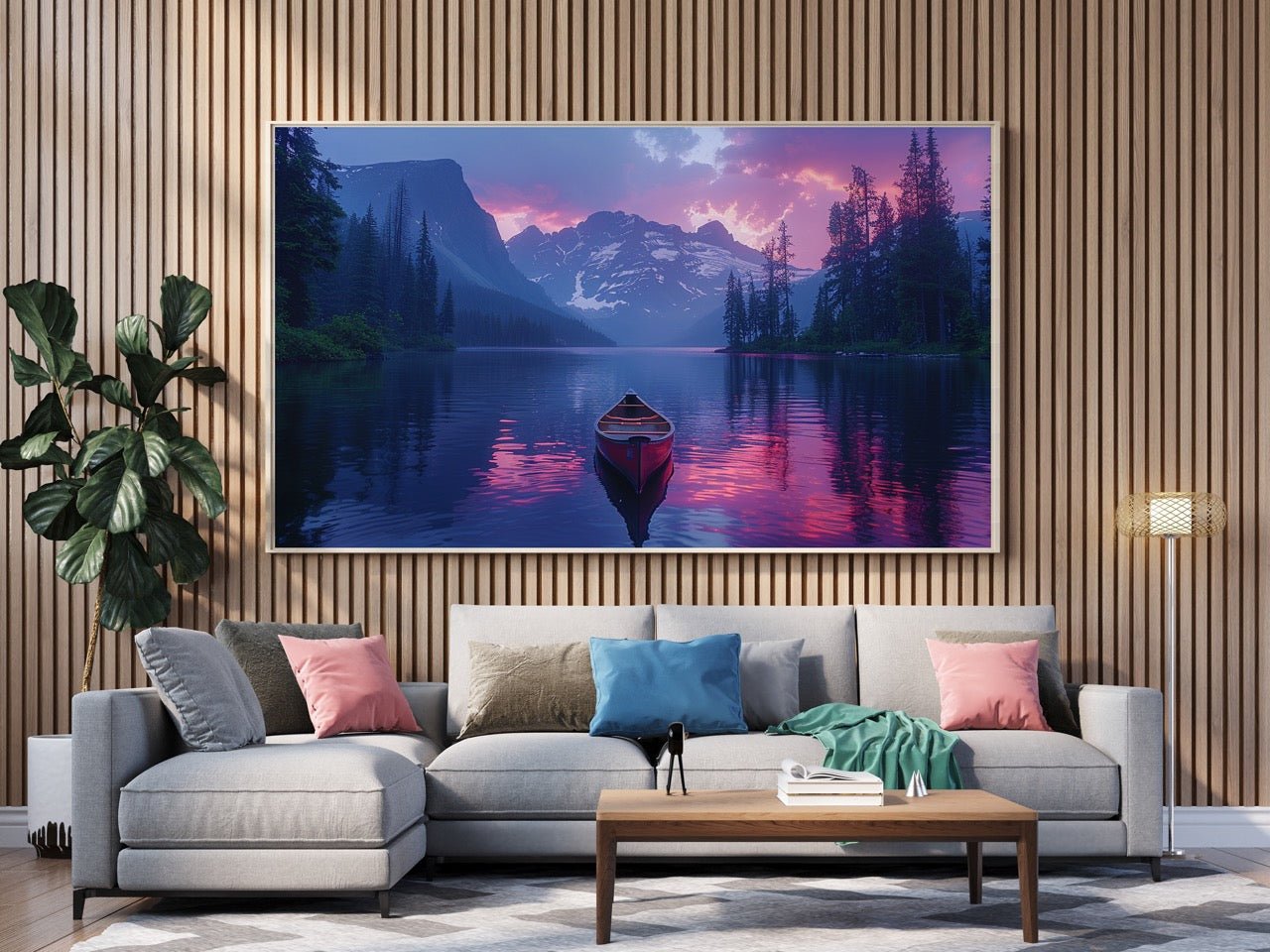 Tablou Canvas Natura - Reflexii Serenine Pe Lac Alpestru