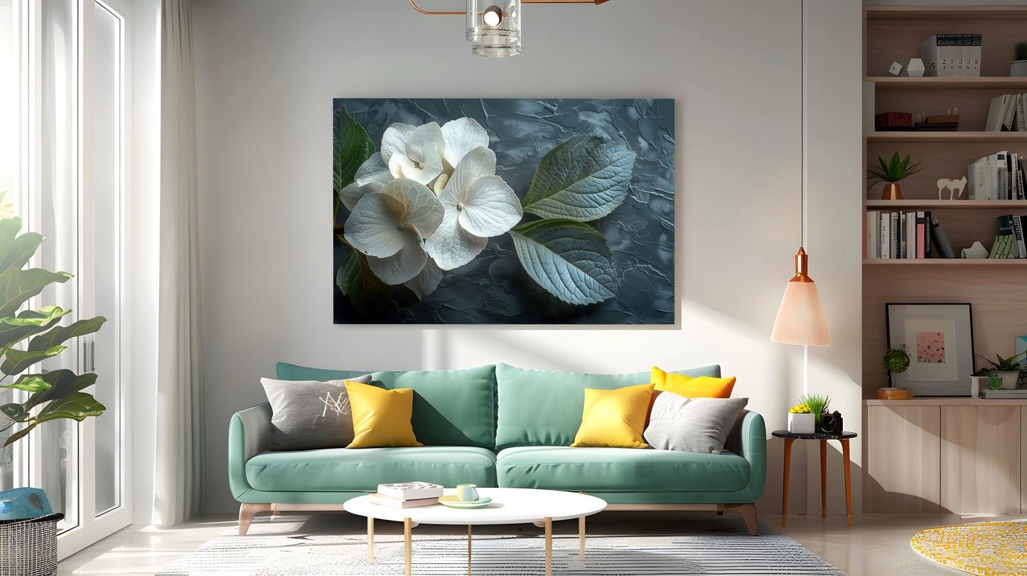 Tablou Canvas hortensie eleganta in detaliu realist | The Print Studio