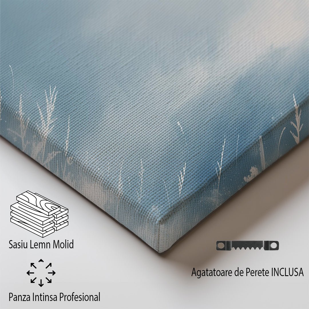 Tablou Canvas peisaj mistic iarba albastra si ape fermecatoare | The Print Studio