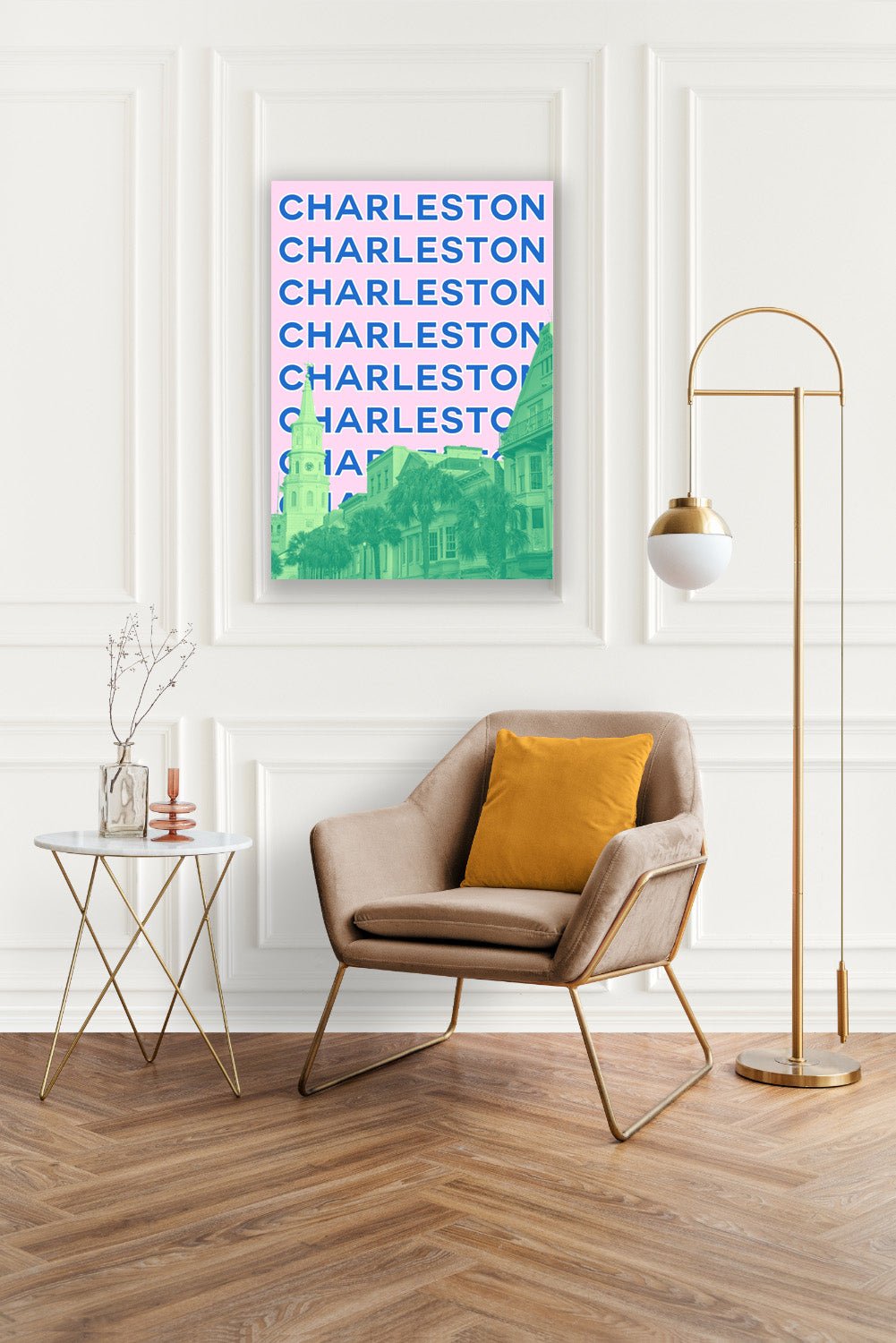 Tablou Canvas Charleston in culori vibrante pop art | The Print Studio