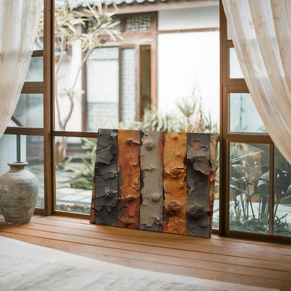 Tablou Canvas Metal Ruginit in Stil Abstract | The Print Studio