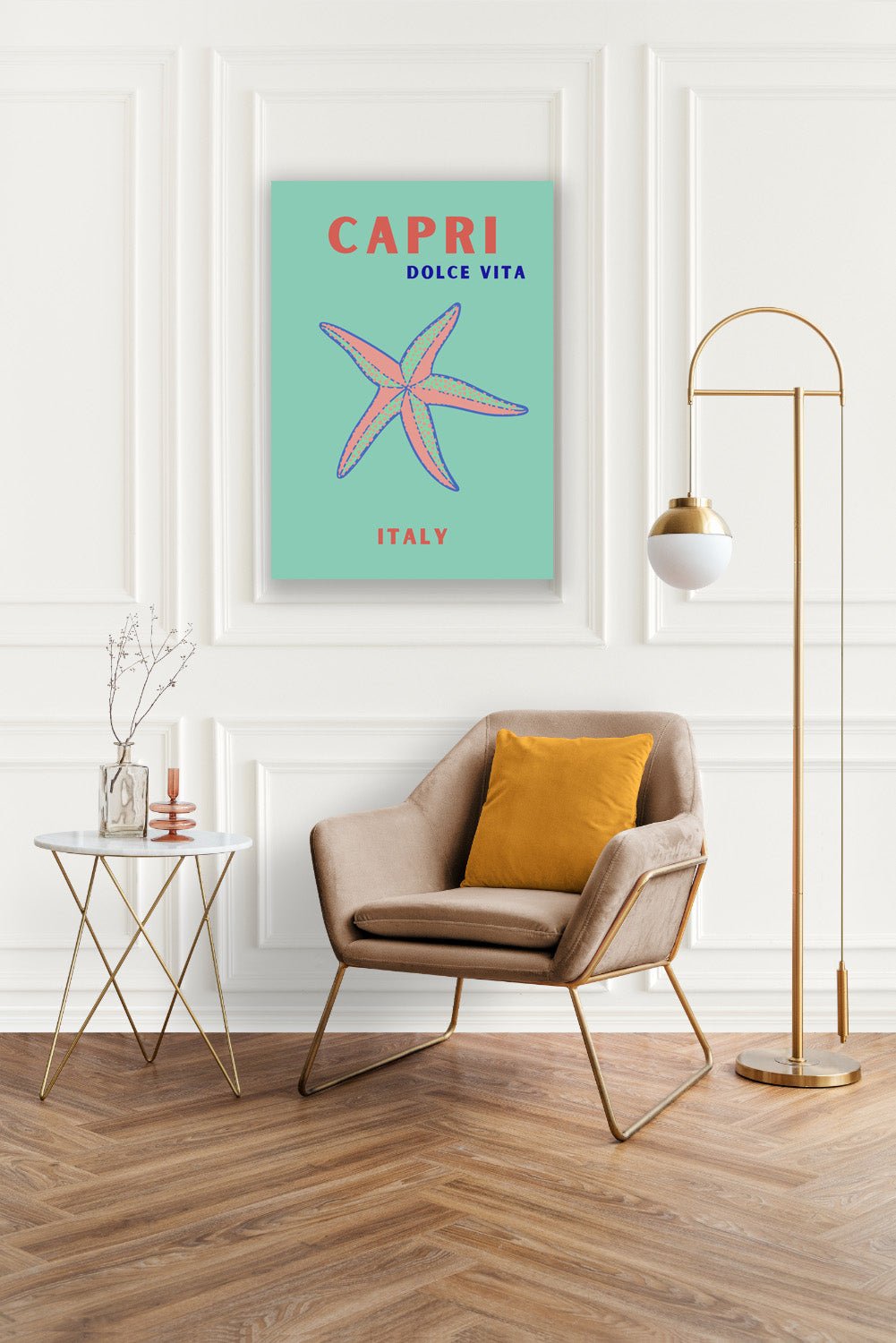 Tablou Canvas stea de mare pe tarm italian in stil simplu | The Print Studio