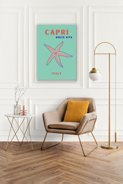 Tablou Canvas stea de mare pe tarm italian in stil simplu | The Print Studio