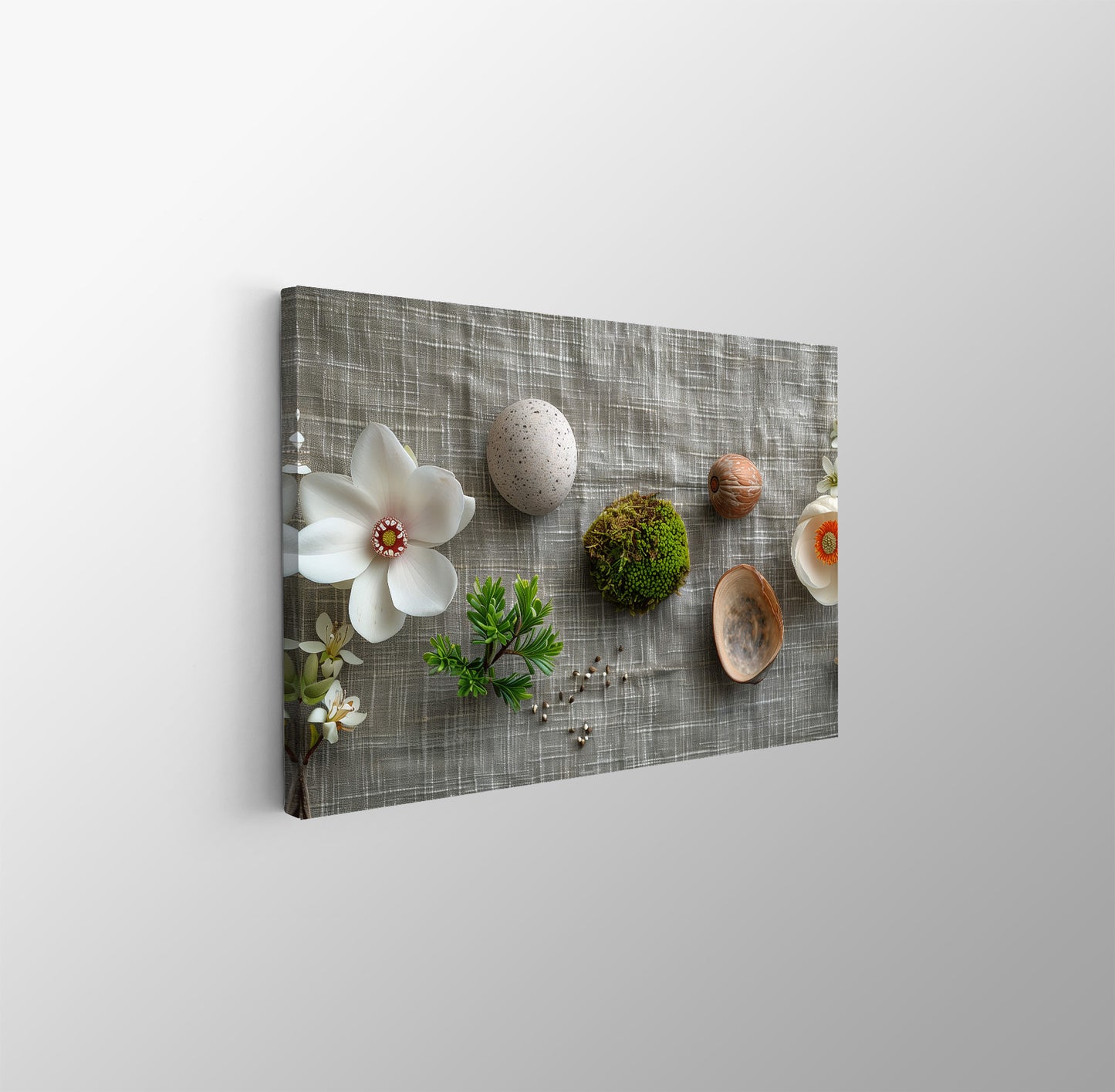 Tablou Canvas flori vibrante si muschi intr-un cadru elegant | The Print Studio