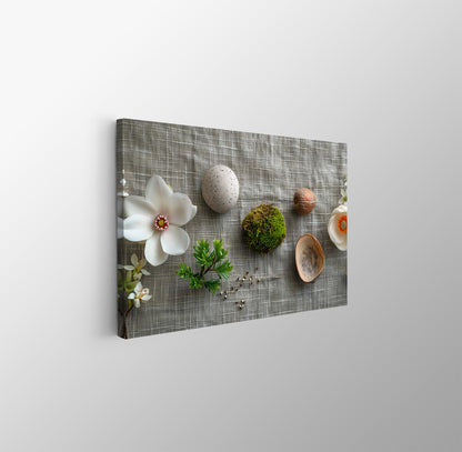 Tablou Canvas flori vibrante si muschi intr-un cadru elegant | The Print Studio