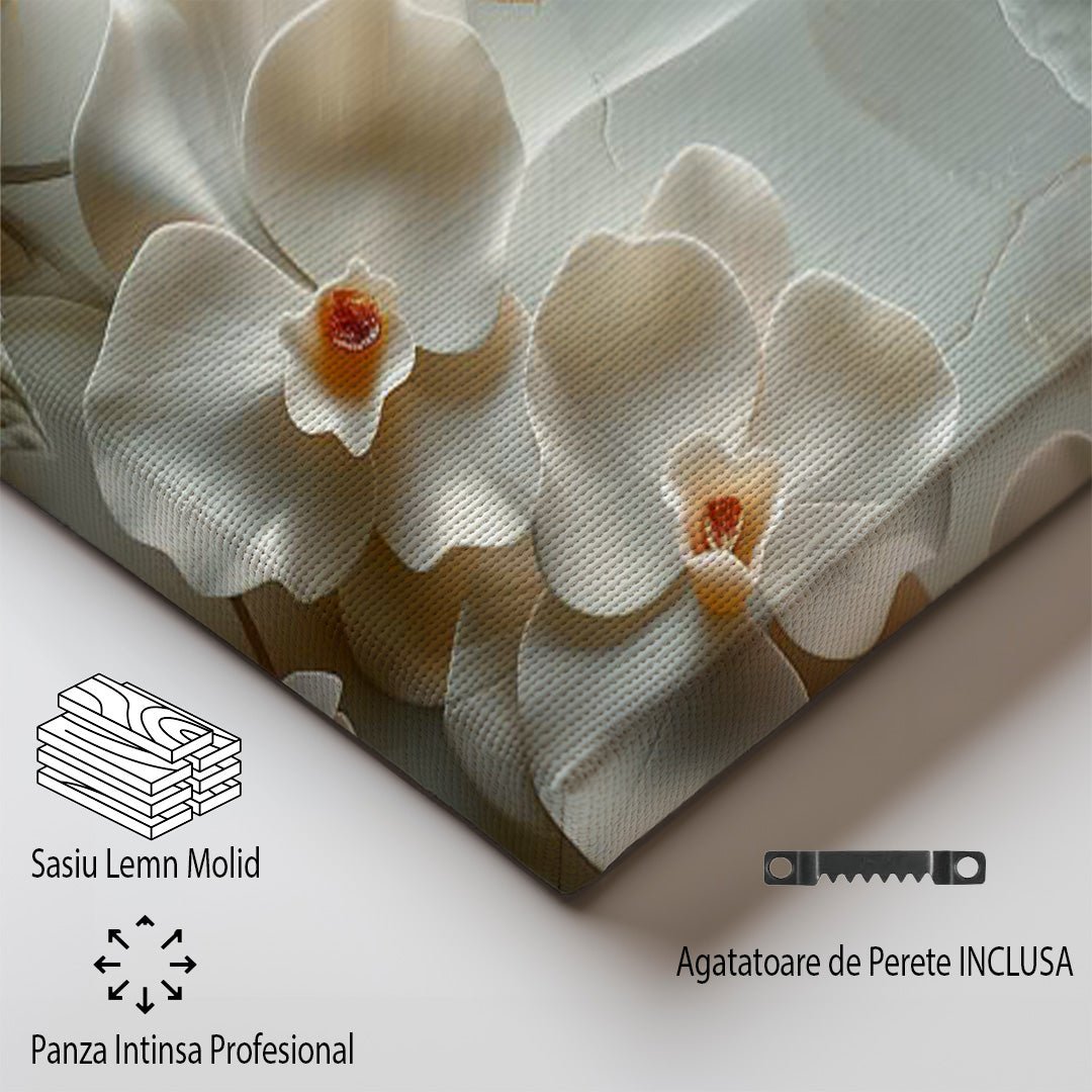 Tablou Canvas flori de orhidee delicate realistice | The Print Studio
