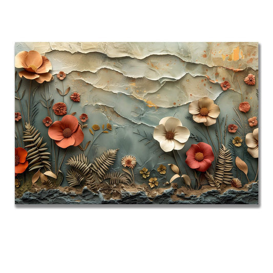 Tablou Canvas flori naturale vintage in stil realist vibrant | The Print Studio