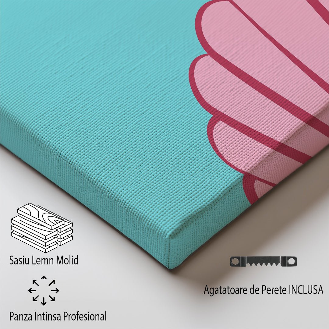 Tablou Canvas elegant scoica roz pe nisip din Fiji | The Print Studio