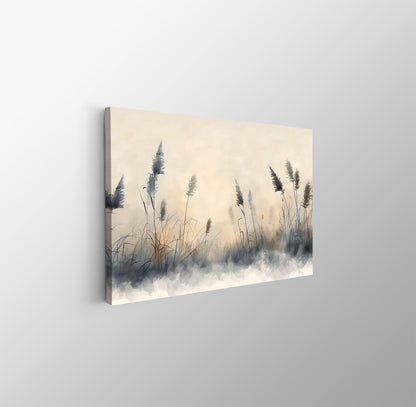 Tablou Canvas ierburi dansand in vant sub cer senin | The Print Studio