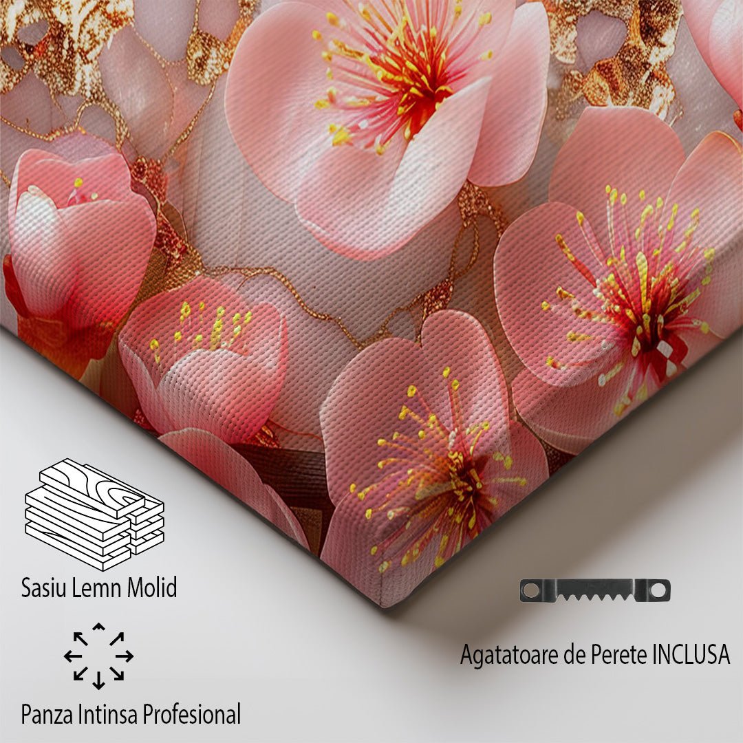 Tablou Canvas flori de cires roz delicate si elegante | The Print Studio