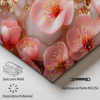Tablou Canvas flori de cires roz delicate si elegante | The Print Studio