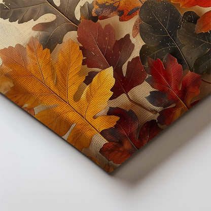 Tablou Canvas frunze de toamna in culori calde si vibrante | The Print Studio