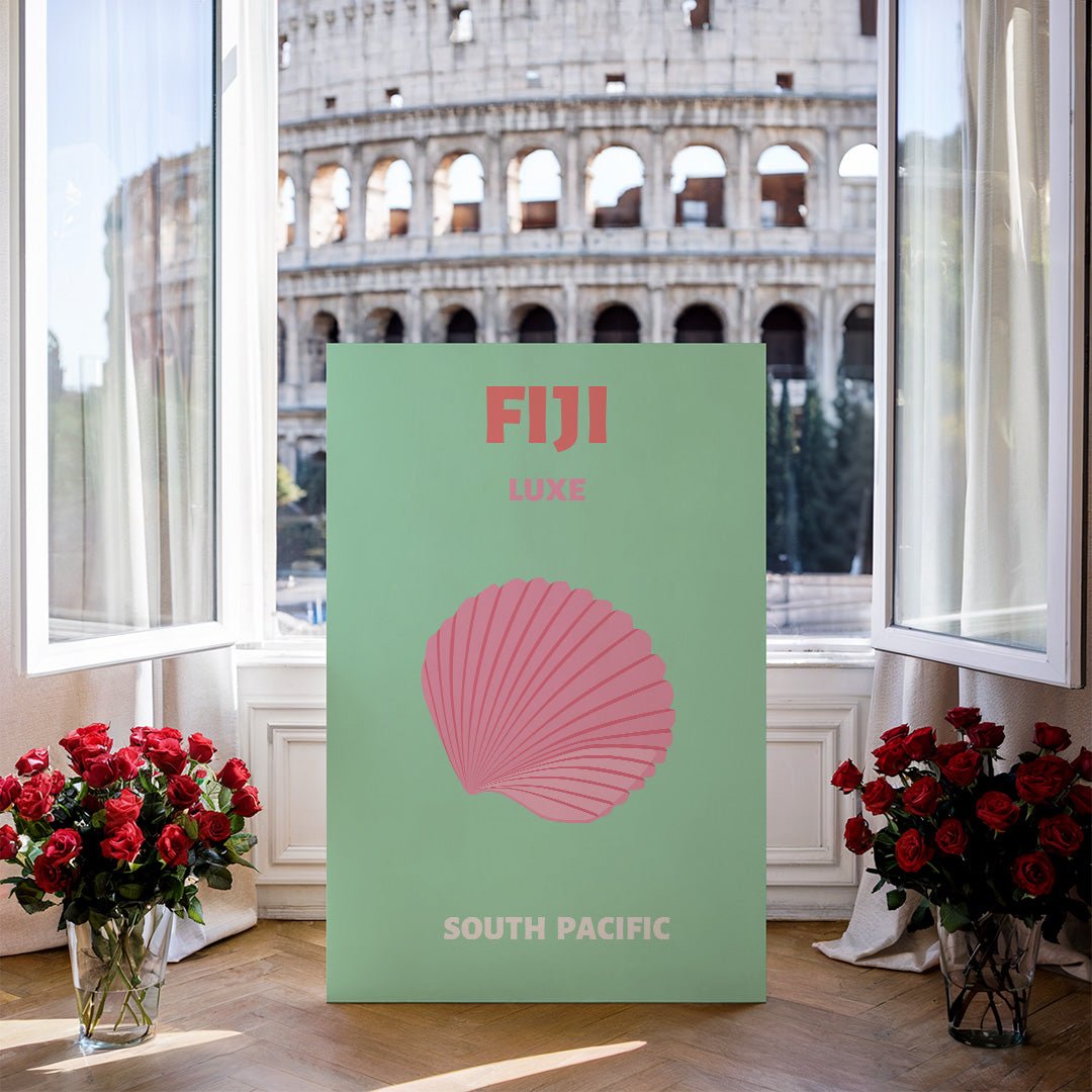 Tablou Canvas scoica Fiji pastel in stil modern | The Print Studio