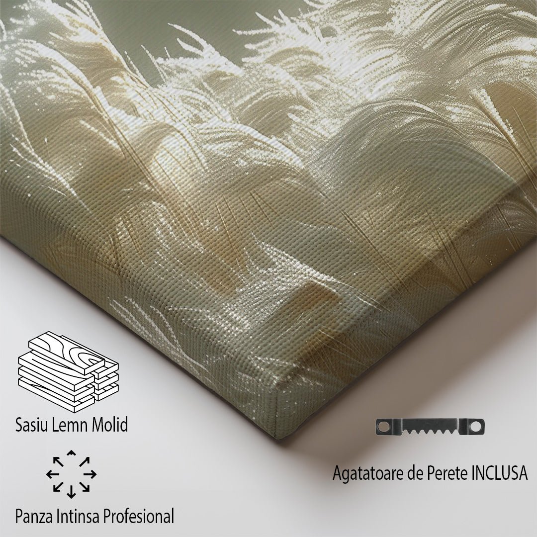 Tablou Canvas pene delicate sub lumina blanda | The Print Studio