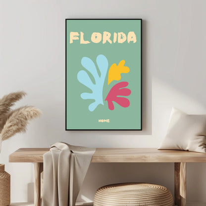 Tablou Canvas Florida culori vibrante si forme moderne abstracte | The Print Studio