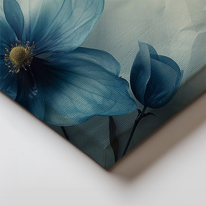 Tablou Canvas floare albastra textura delicata fundal abstract | The Print Studio