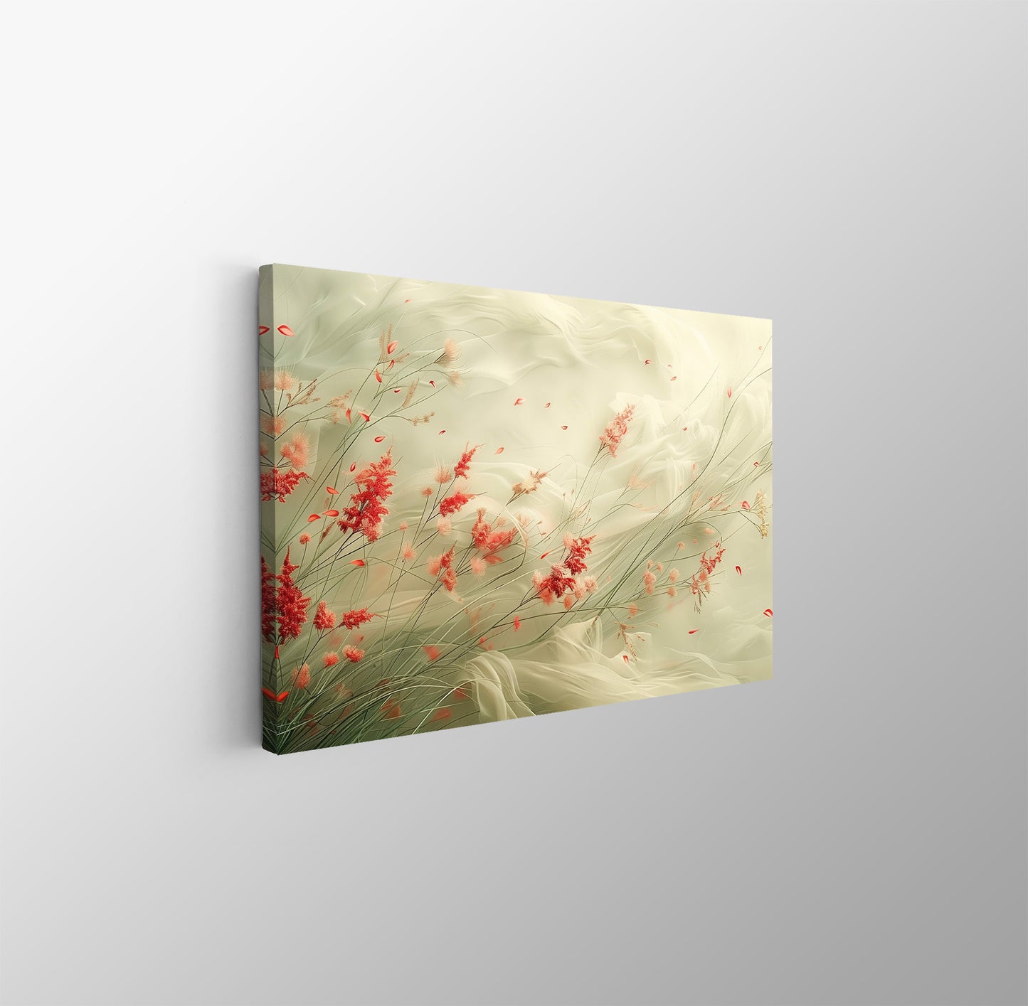 Tablou Canvas flori delicate plutind in vant eteric | The Print Studio