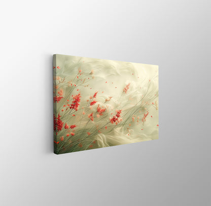 Tablou Canvas flori delicate plutind in vant eteric | The Print Studio
