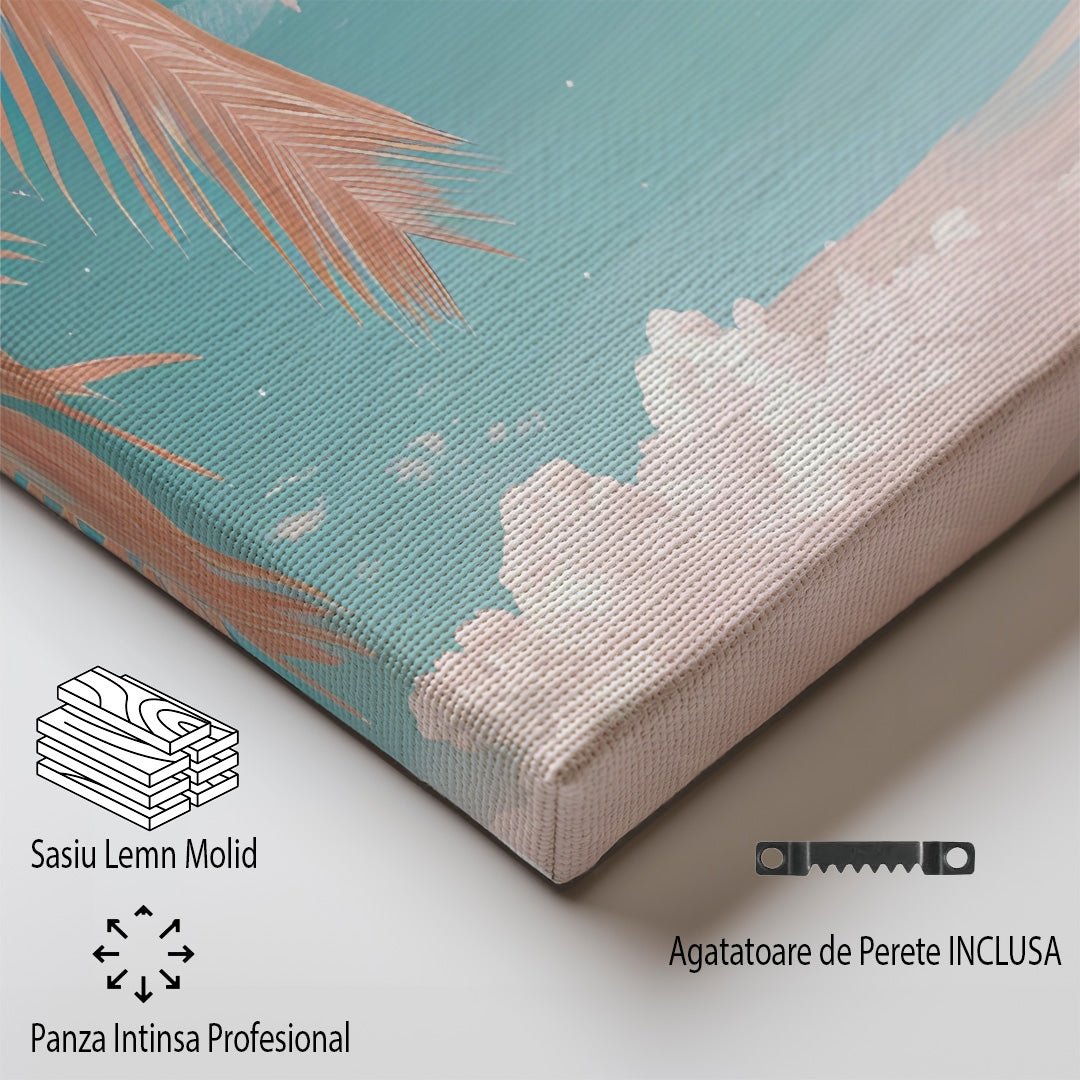 Tablou Canvas apus tropical Bora Bora ocean lin stil pastel | The Print Studio