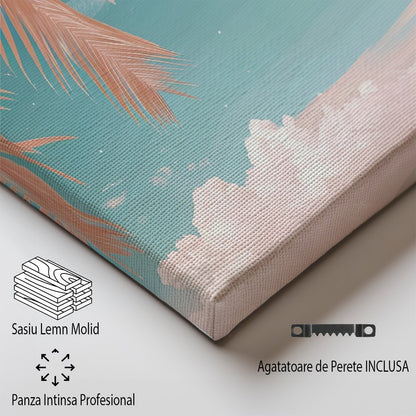 Tablou Canvas apus tropical Bora Bora ocean lin stil pastel | The Print Studio