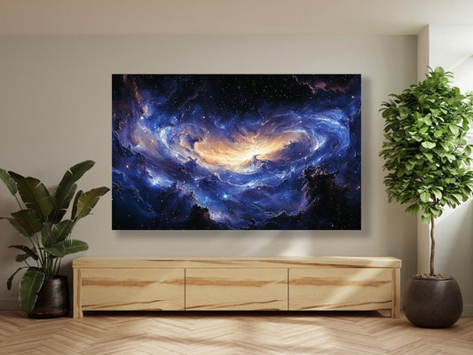 Tablou Canvas Natura: Galaxie Astrală Misterioasă Fascinantă